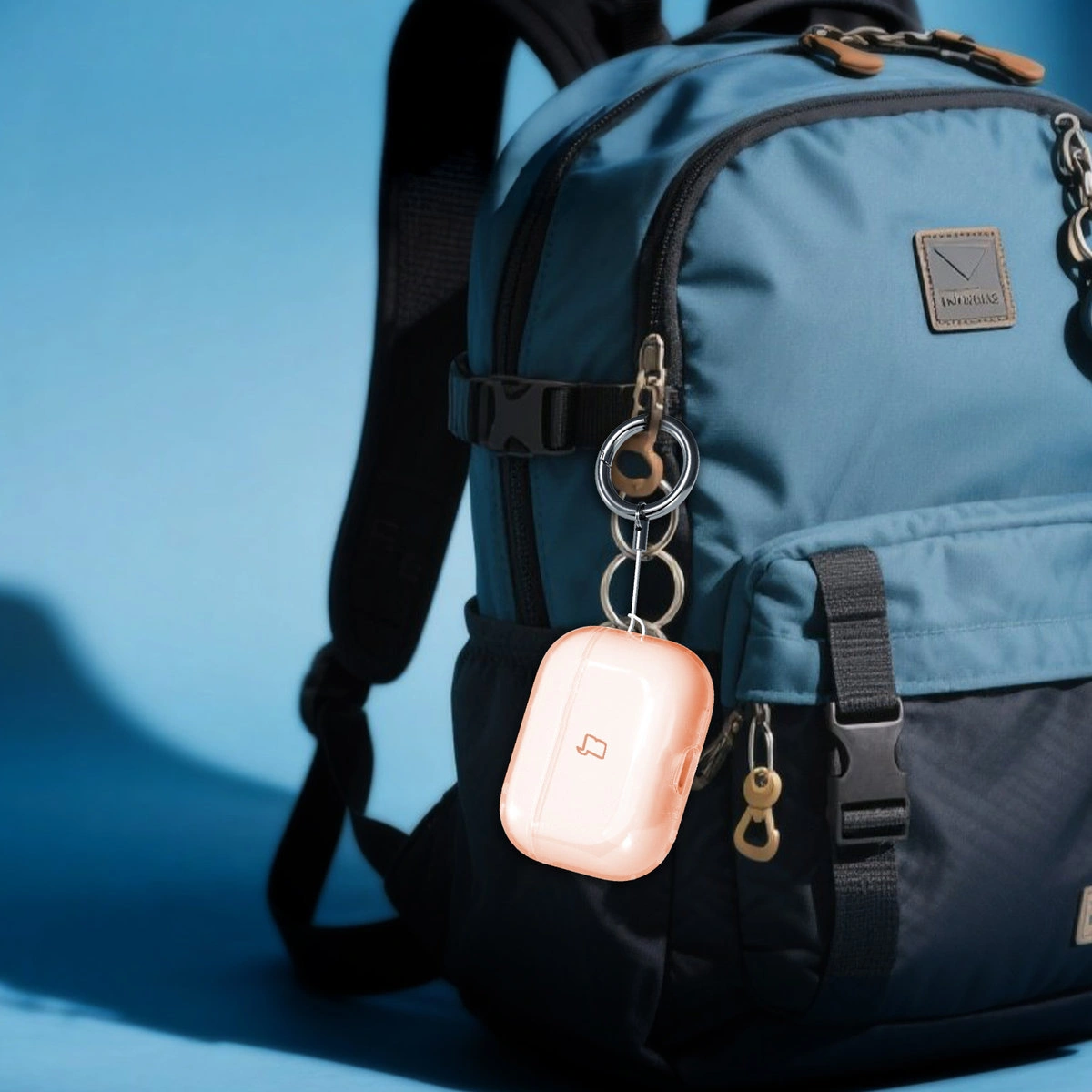 Etui na słuchawki z karabińczykiem Bizon Case Headphone Clear do Airpods Pro 3